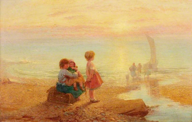 Wikioo.org - The Encyclopedia of Fine Arts - Painting, Artwork by Henry Hetherington Emmerson - Early Morning off the Coast