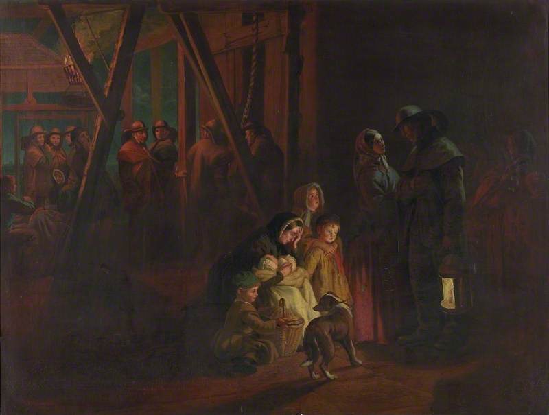 Wikioo.org - The Encyclopedia of Fine Arts - Painting, Artwork by Henry Hetherington Emmerson - Hartley Pit Disaster