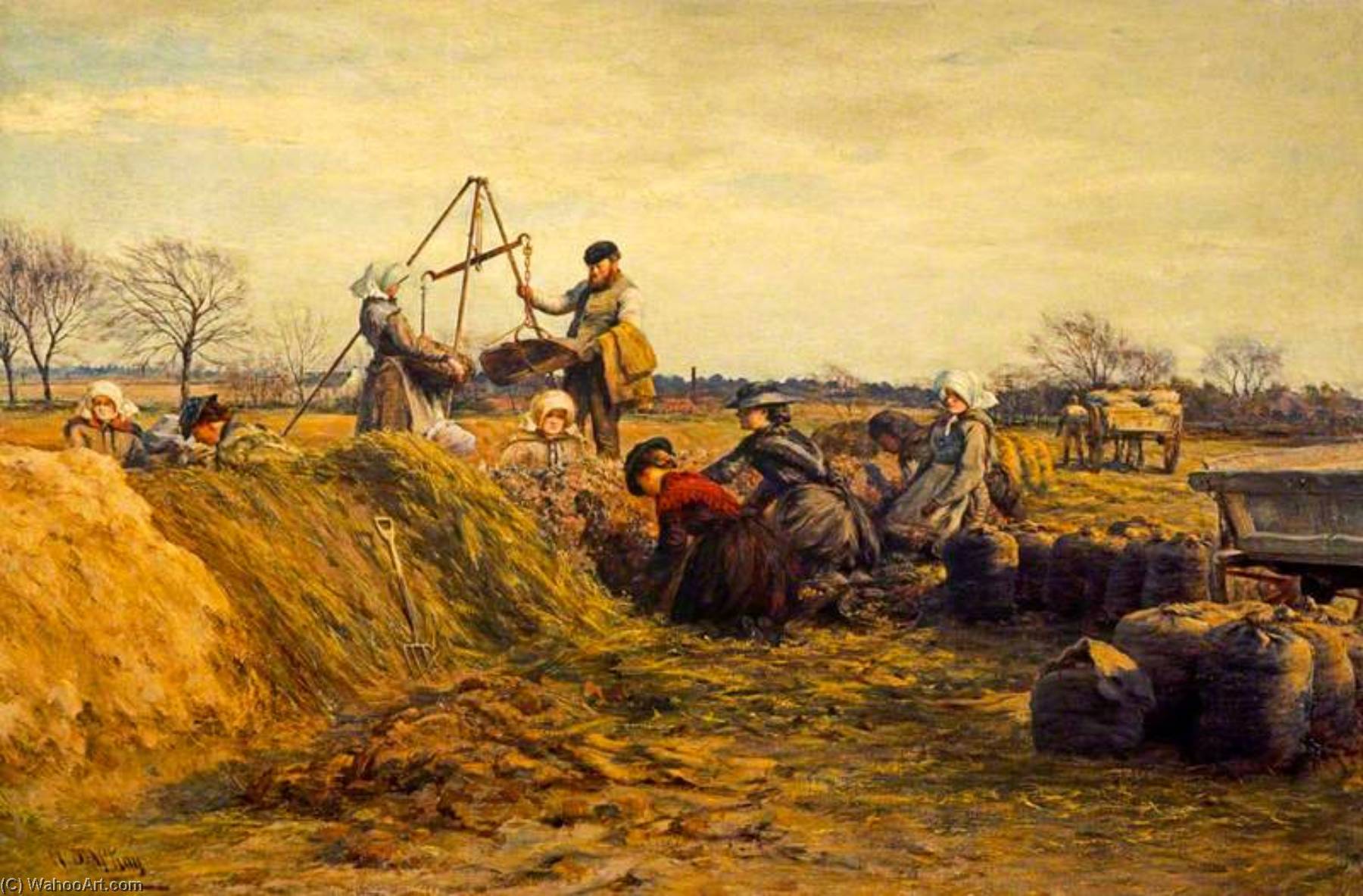 Wikioo.org - The Encyclopedia of Fine Arts - Painting, Artwork by William Darling Mckay - Field Working in Spring