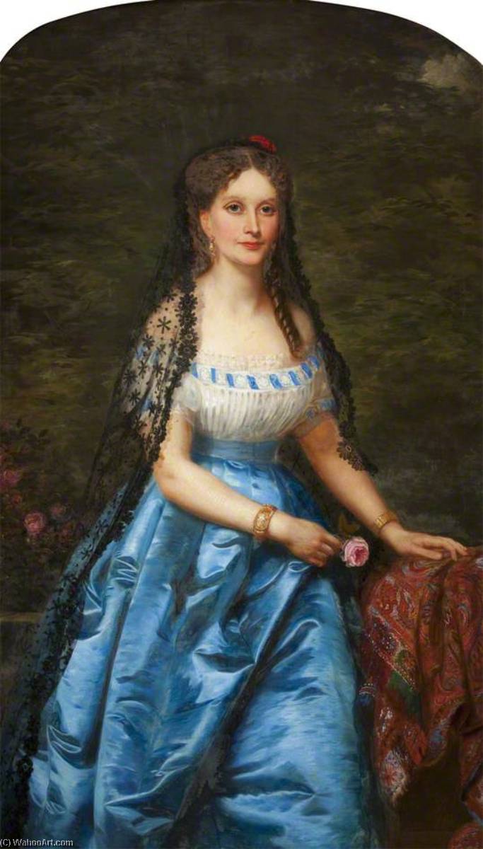 Wikioo.org - The Encyclopedia of Fine Arts - Painting, Artwork by Louis William Desanges - Lady Farren