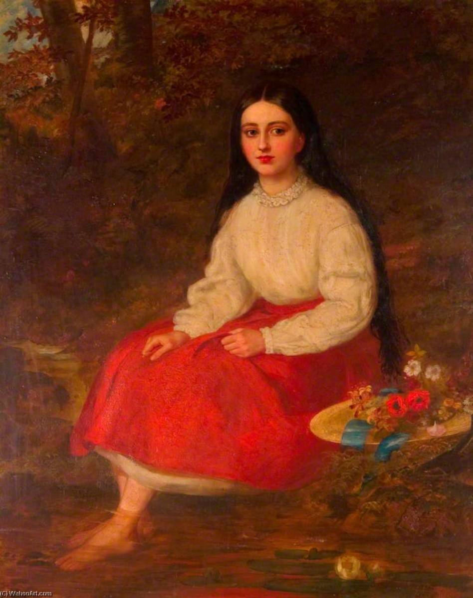 Wikioo.org - The Encyclopedia of Fine Arts - Painting, Artwork by Louis William Desanges - Henrietta Elizabeth Ames (d.1915)