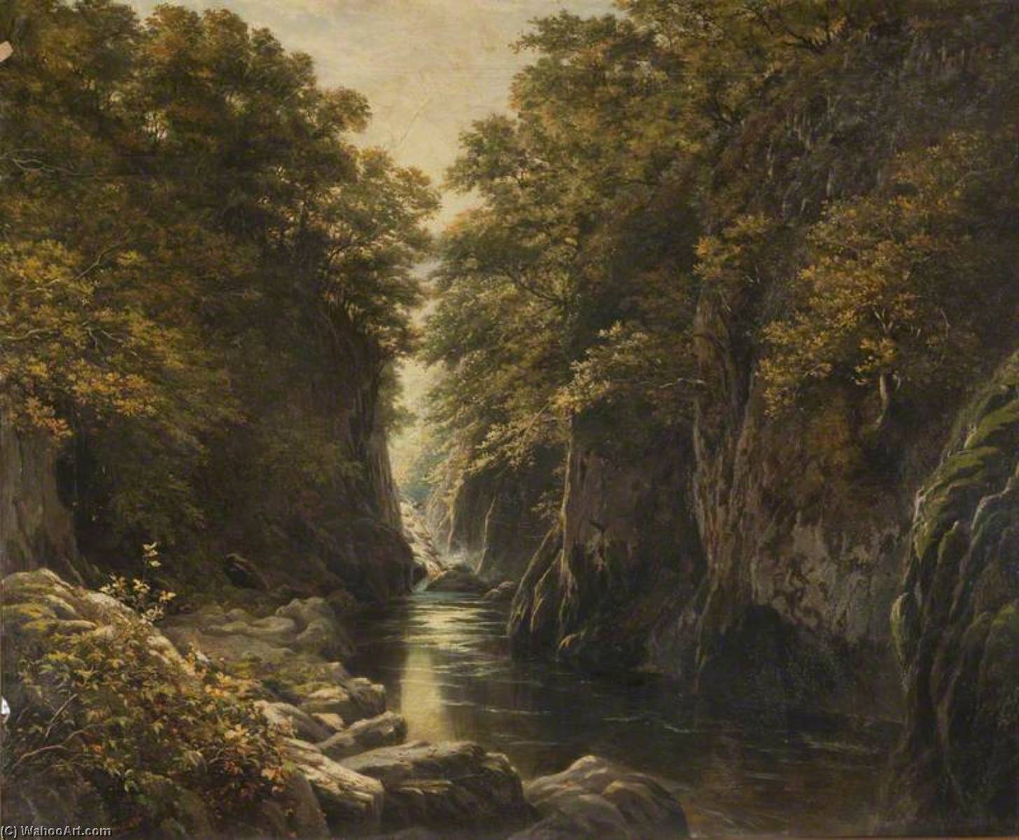 Wikioo.org - The Encyclopedia of Fine Arts - Painting, Artwork by Reginald Aspinwall - Fairy Glen, Betws y Coed