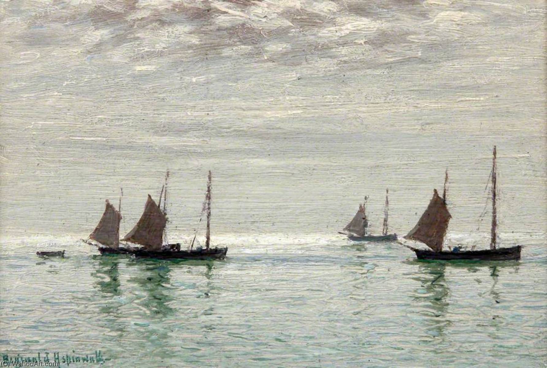 Wikioo.org - The Encyclopedia of Fine Arts - Painting, Artwork by Reginald Aspinwall - Home on the Morning Tide