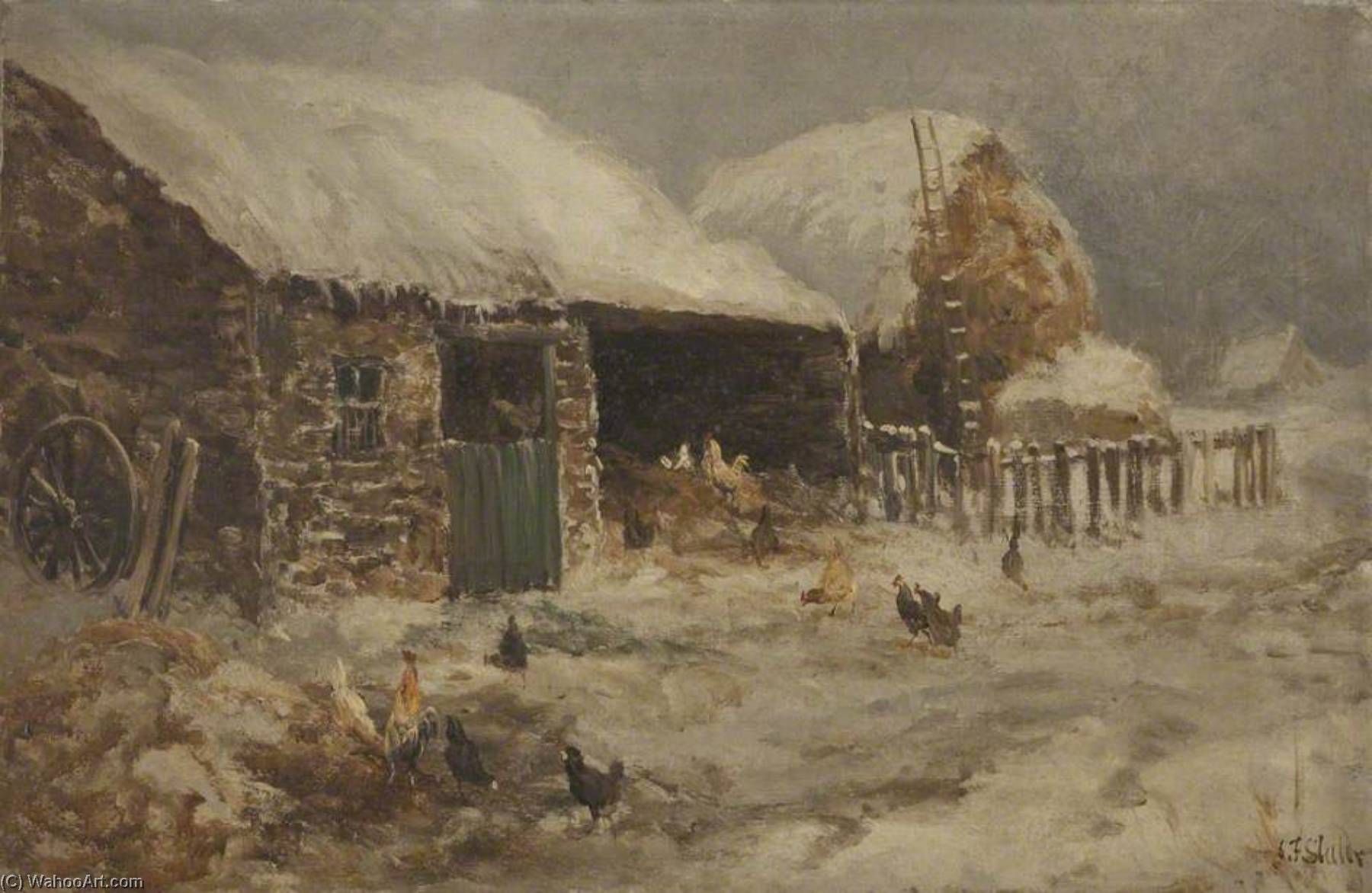 Wikioo.org - The Encyclopedia of Fine Arts - Painting, Artwork by John Falconer Slater - Winter Weather