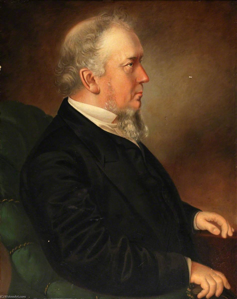 Wikioo.org - The Encyclopedia of Fine Arts - Painting, Artwork by Ap Caledfryn - Portrait of a Minister