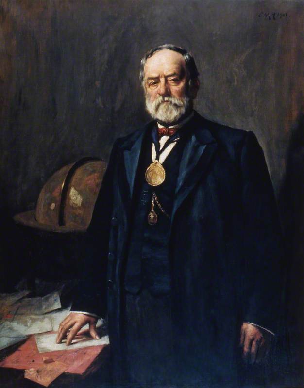 WikiOO.org - Encyclopedia of Fine Arts - Lukisan, Artwork Charles Martin Hardie - Mr Abraham Howling, Master of Trinity House (1901–1902)