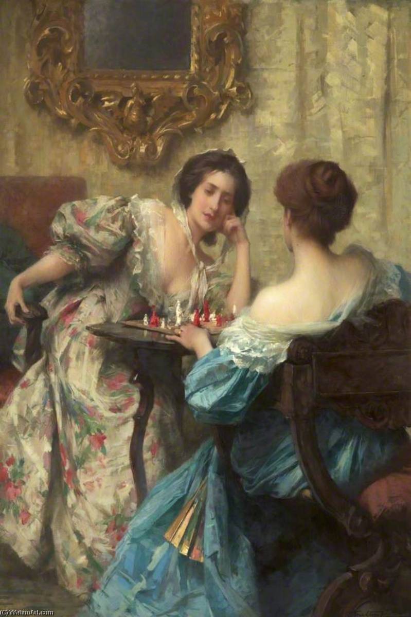 Wikioo.org - The Encyclopedia of Fine Arts - Painting, Artwork by Samuel Melton Fisher - The Chess Players