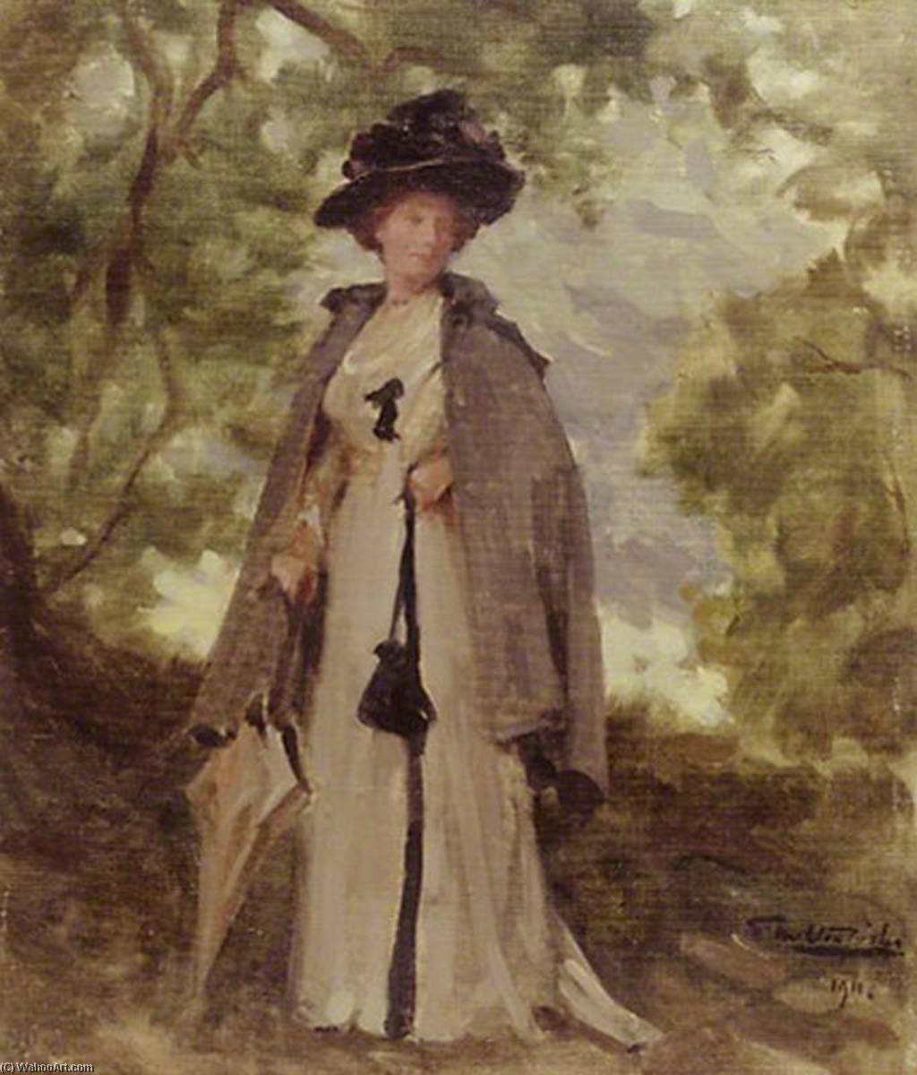 Wikioo.org - The Encyclopedia of Fine Arts - Painting, Artwork by Samuel Melton Fisher - Alice Edwina Munro Ferguson (d.1912), Mrs Alexander Luttrell