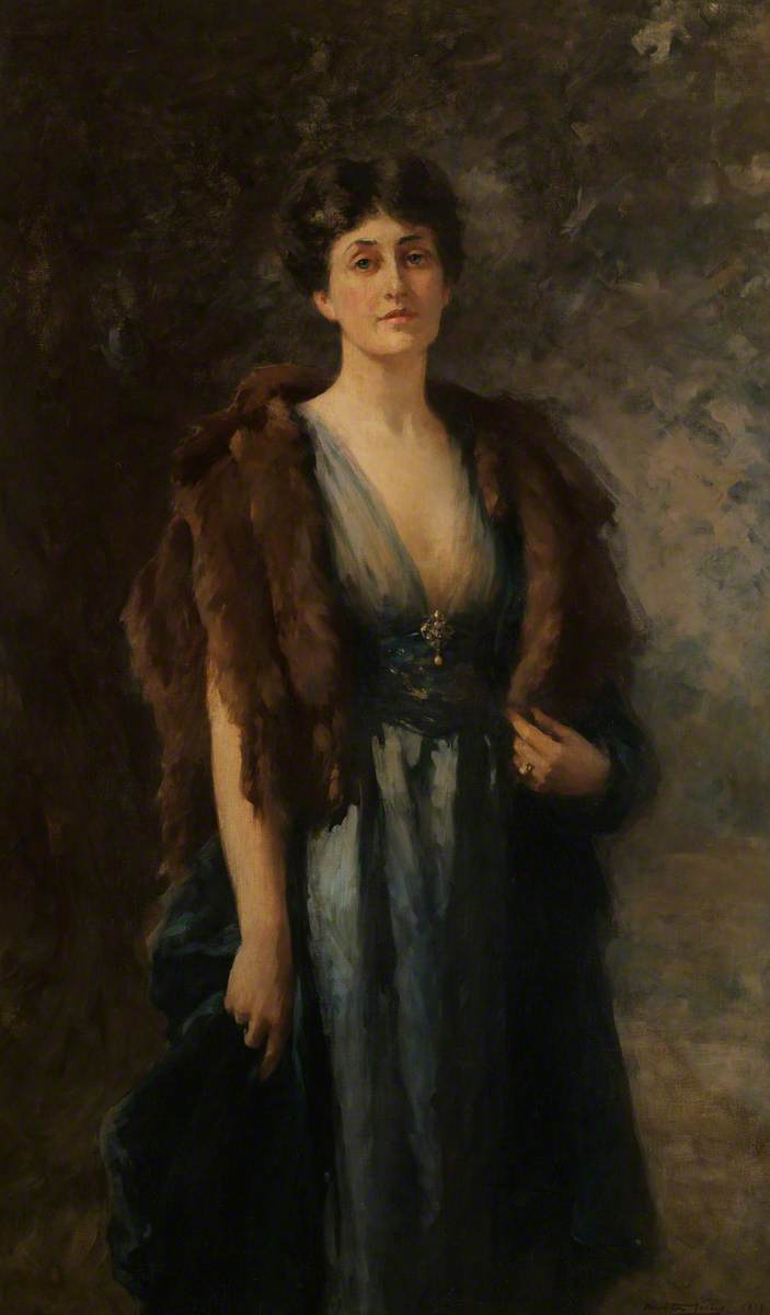 Wikioo.org - The Encyclopedia of Fine Arts - Painting, Artwork by Samuel Melton Fisher - Mabel Carlisle, Wife of Hugh Edwardes, 6th Baron Kensington
