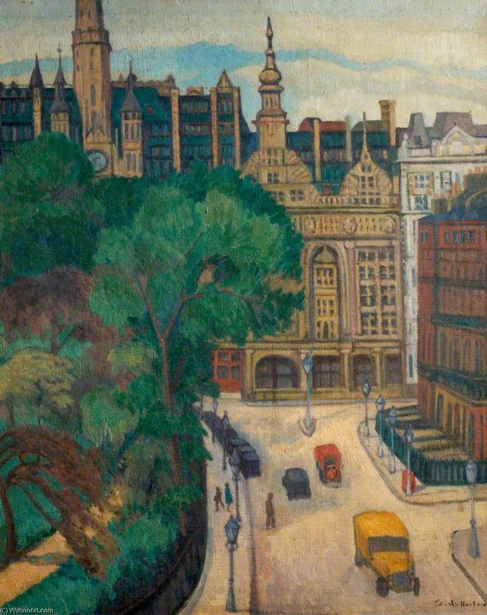 Wikioo.org - The Encyclopedia of Fine Arts - Painting, Artwork by Stanislawa De Karlowska - Imperial Hotel, Russell Square, London