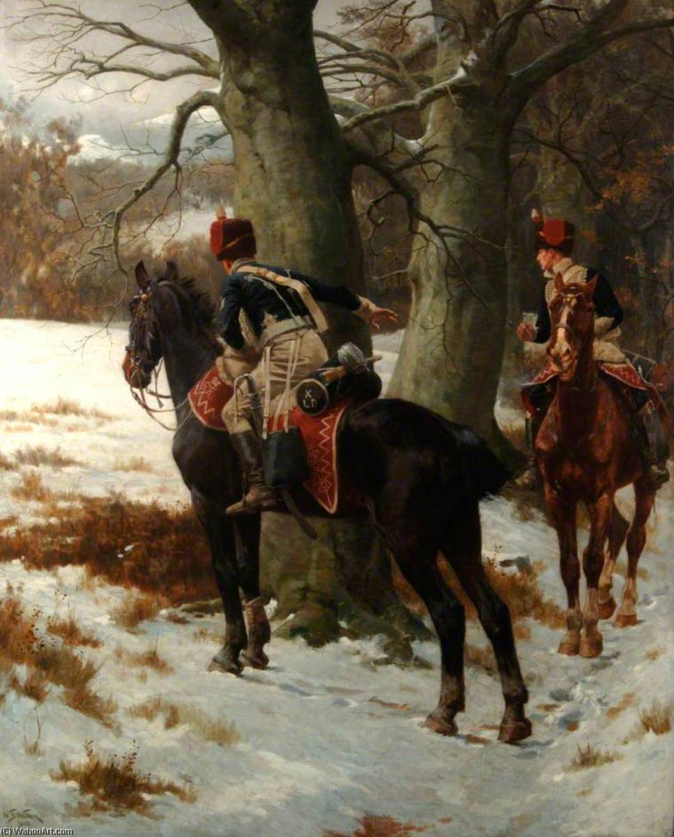 Wikioo.org - The Encyclopedia of Fine Arts - Painting, Artwork by William Barns Wollen - The Scouts