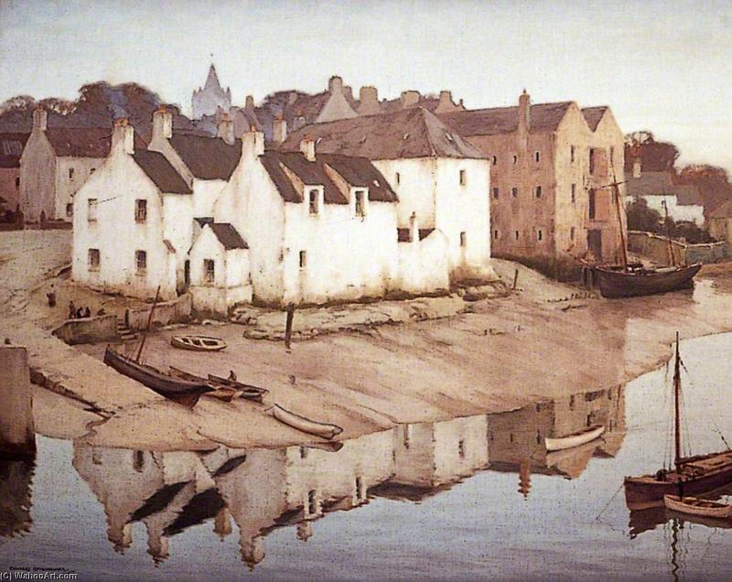 Wikioo.org - The Encyclopedia of Fine Arts - Painting, Artwork by Charles Oppenheimer - Early Morning, a Solway Port