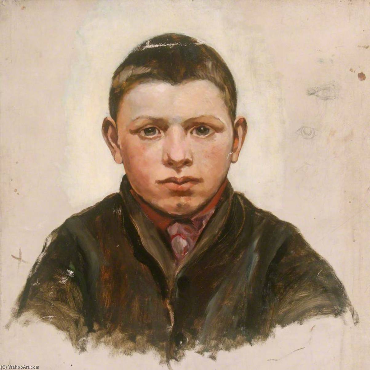 Wikioo.org - The Encyclopedia of Fine Arts - Painting, Artwork by William Henry Charlton - Young Boy