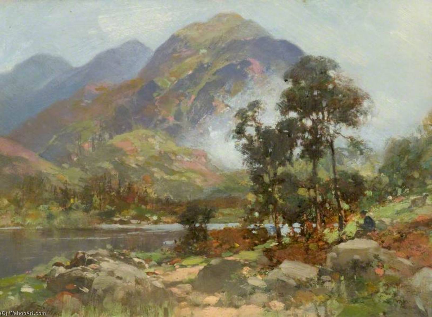 Wikioo.org - The Encyclopedia of Fine Arts - Painting, Artwork by Charles Gustav Louis Phillips - Three Sisters of Kintail