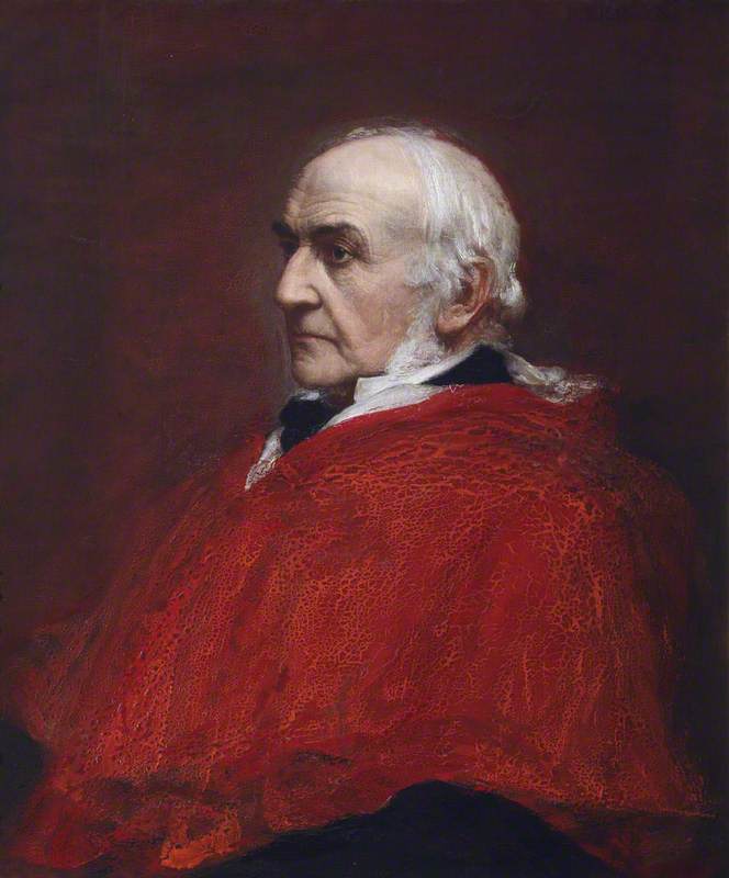 Wikioo.org - The Encyclopedia of Fine Arts - Painting, Artwork by Edward Travanyon Haynes - William Ewart Gladstone (1809–1898)