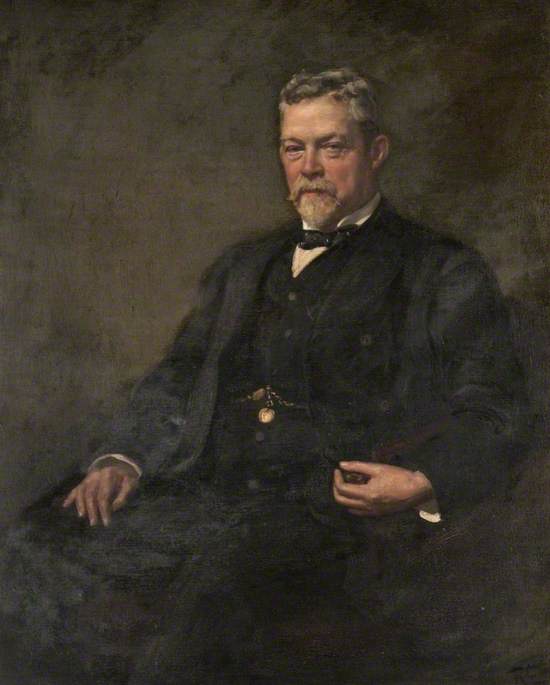 Wikioo.org - The Encyclopedia of Fine Arts - Painting, Artwork by Robert Cree Crawford - Sir James Thompson, Chairman of the Caledonian Railway (1901–1906)