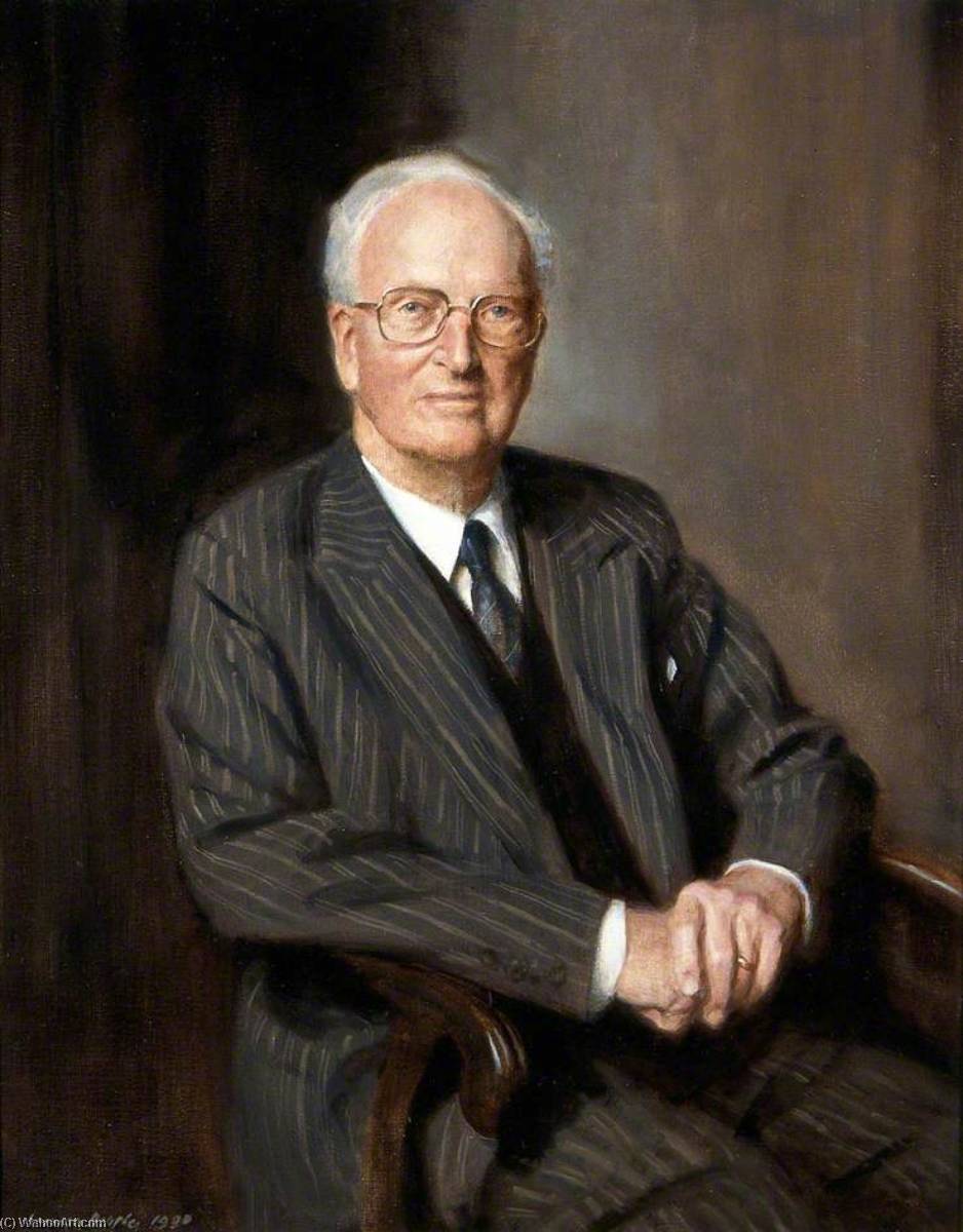 Wikioo.org - The Encyclopedia of Fine Arts - Painting, Artwork by Norman Hepple - Oliver Shewell Franks (1905–1992), Baron Franks of Headington