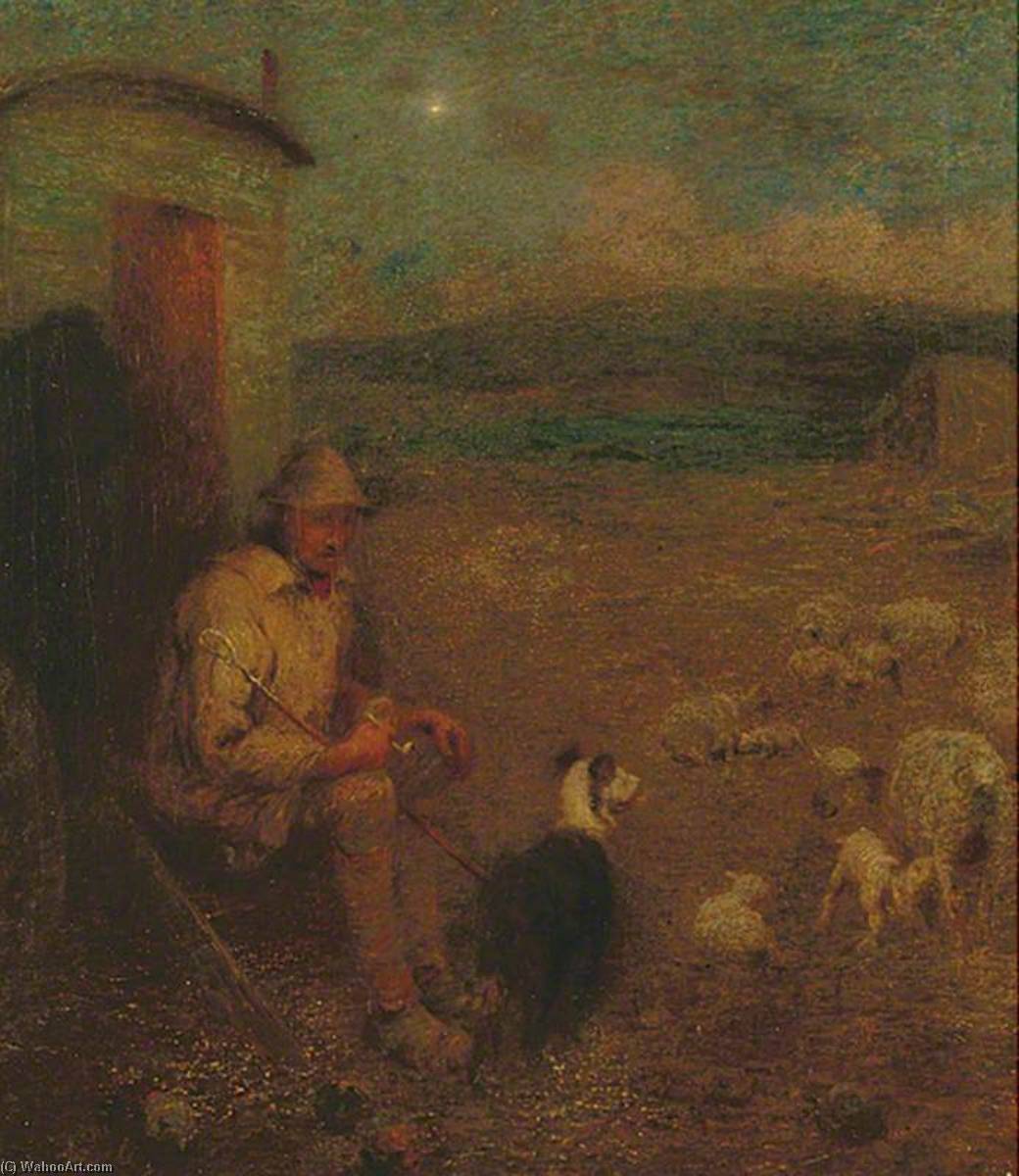 Wikioo.org - The Encyclopedia of Fine Arts - Painting, Artwork by William Edward Stott - Lambing Time