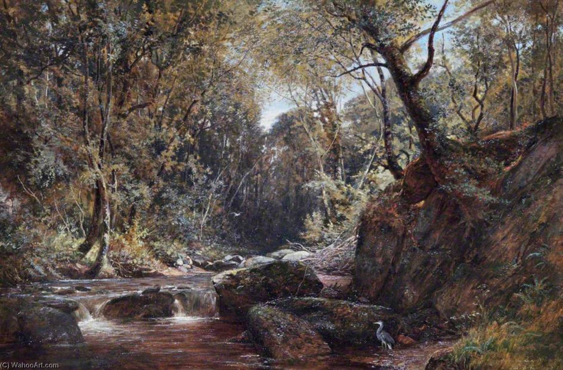 Wikioo.org - The Encyclopedia of Fine Arts - Painting, Artwork by Frederick William Newton Whitehead - The Lyn, North Devon