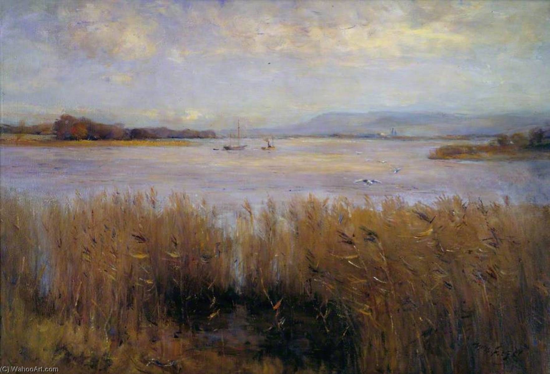 WikiOO.org - Encyclopedia of Fine Arts - Målning, konstverk William Miller Frazer - Towards Newburgh