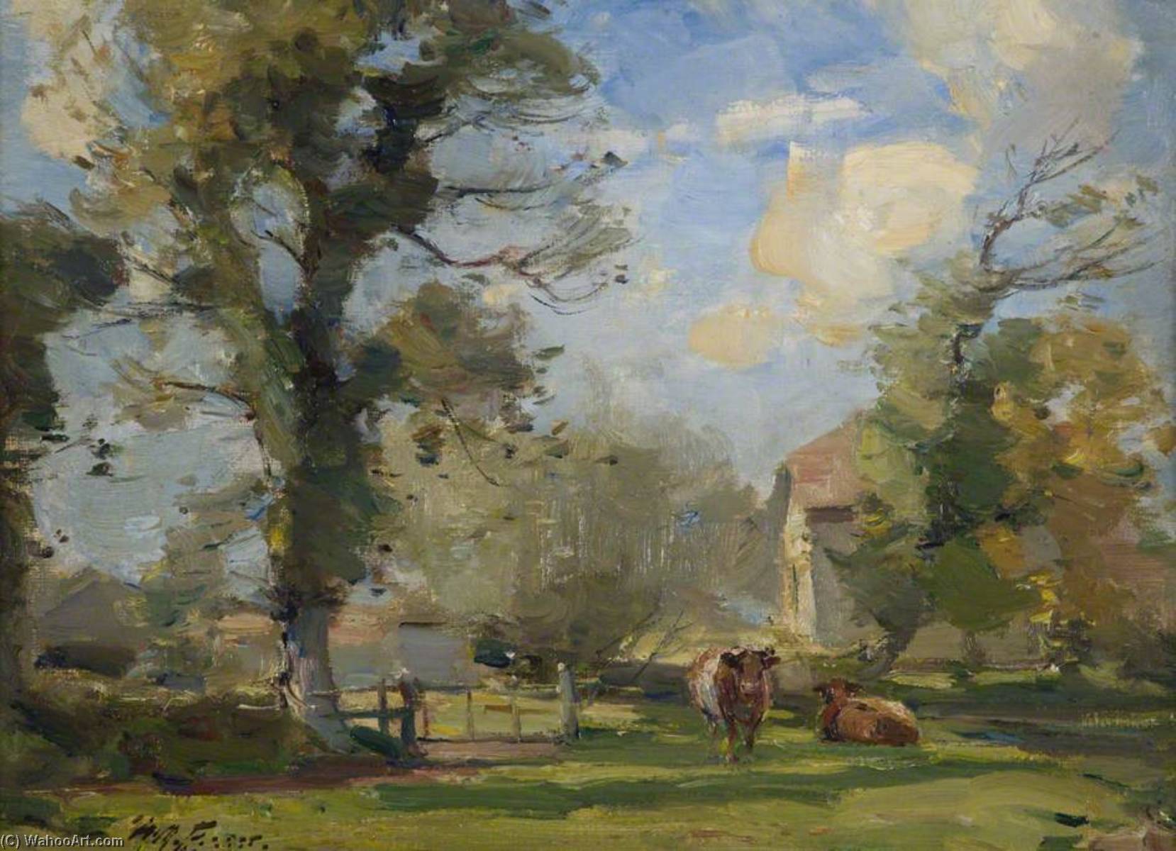 Wikioo.org - The Encyclopedia of Fine Arts - Painting, Artwork by William Miller Frazer - Wareham Mill, Dorset