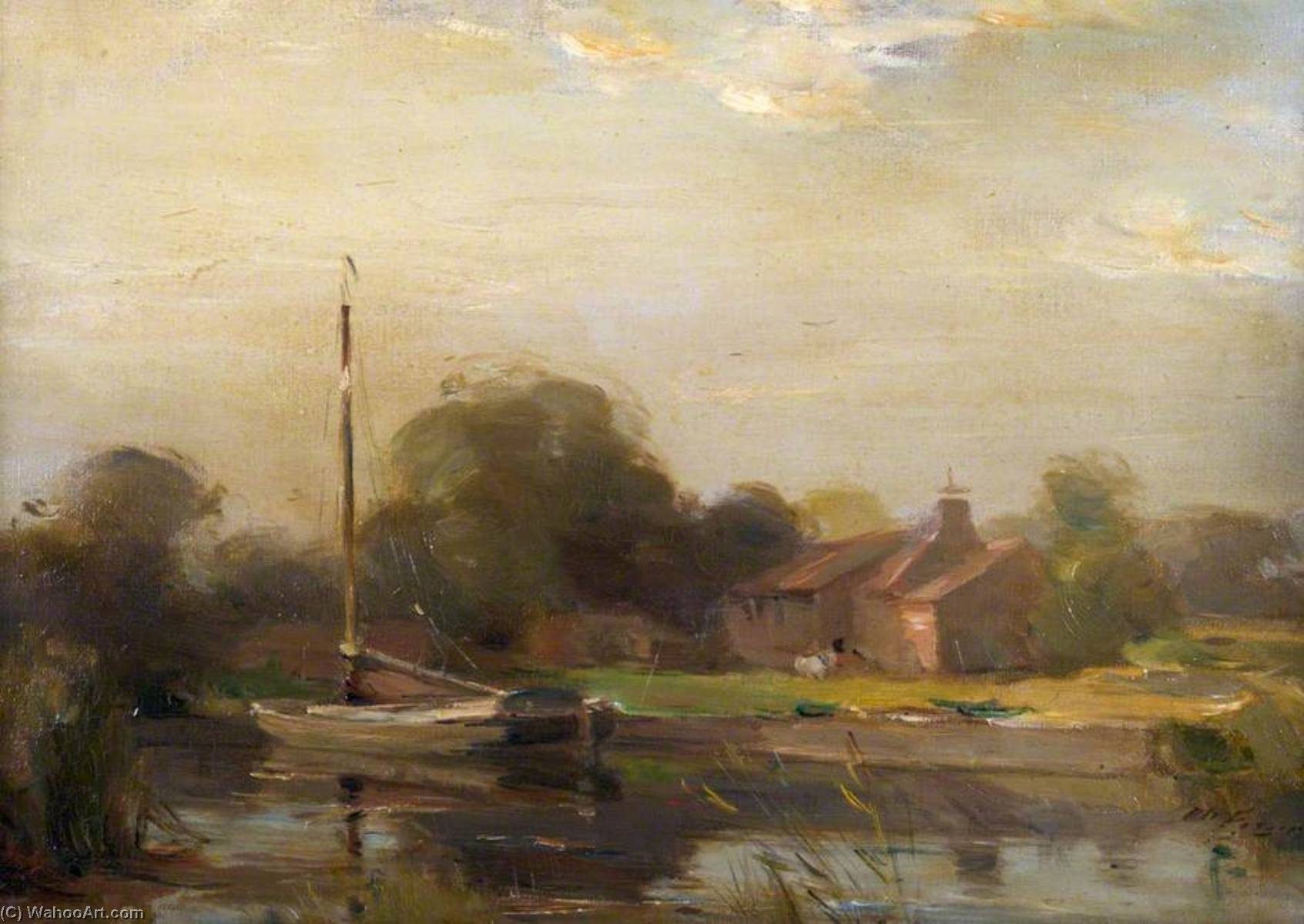 Wikioo.org - The Encyclopedia of Fine Arts - Painting, Artwork by William Miller Frazer - The Norfolk Broads