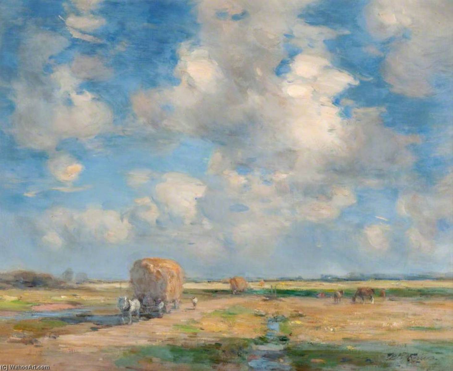 Wikioo.org - The Encyclopedia of Fine Arts - Painting, Artwork by William Miller Frazer - A Lincolnshire Fen