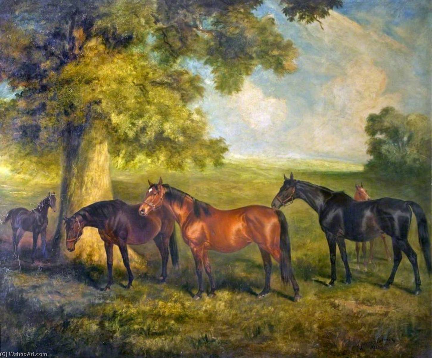Wikioo.org - The Encyclopedia of Fine Arts - Painting, Artwork by James Lynwood Palmer - 'Jean's Folly', 'Cherry Lass' and 'Black Cherry'