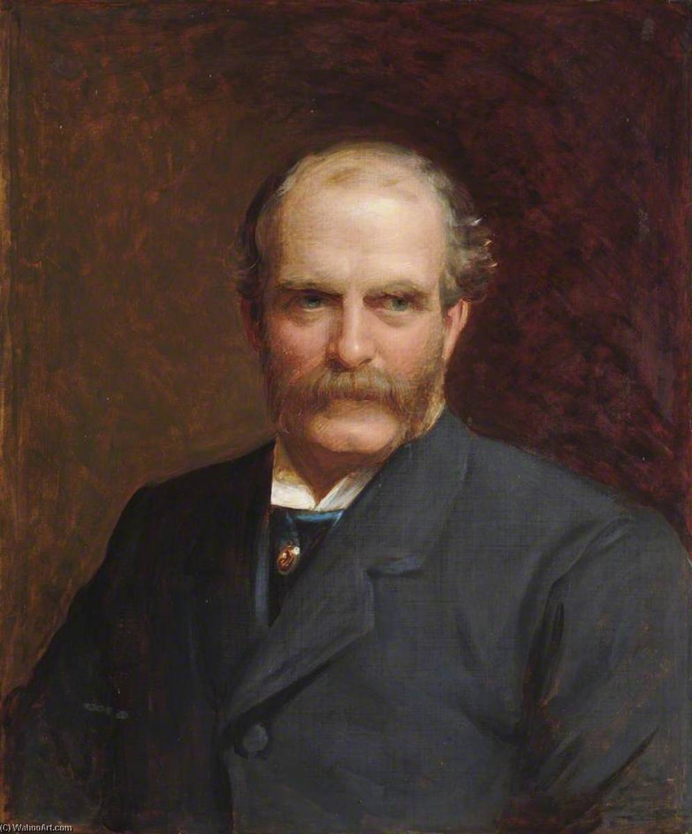 Wikioo.org - The Encyclopedia of Fine Arts - Painting, Artwork by William Edwards Miller - Samuel Sandars (1837–1894), Bibliographer, Barrister and Benefactor (copy of Lockhart Bogle)
