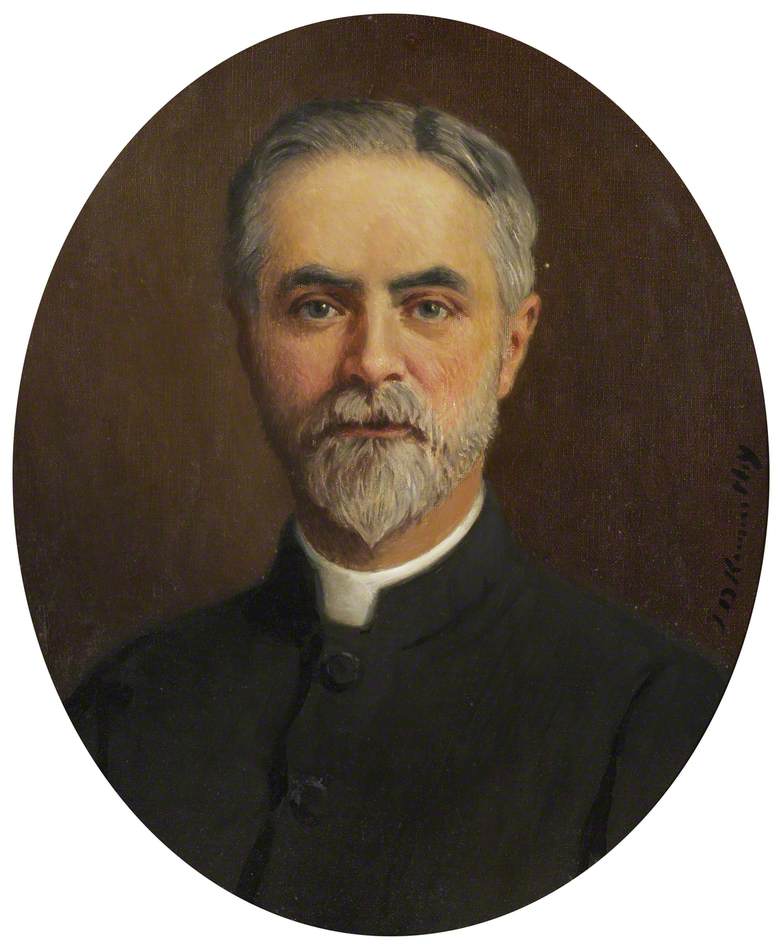 Wikioo.org - The Encyclopedia of Fine Arts - Painting, Artwork by John Dalzell Kenworthy - Reverend Rees Keene, Rector of Gosforth (1895–1910)