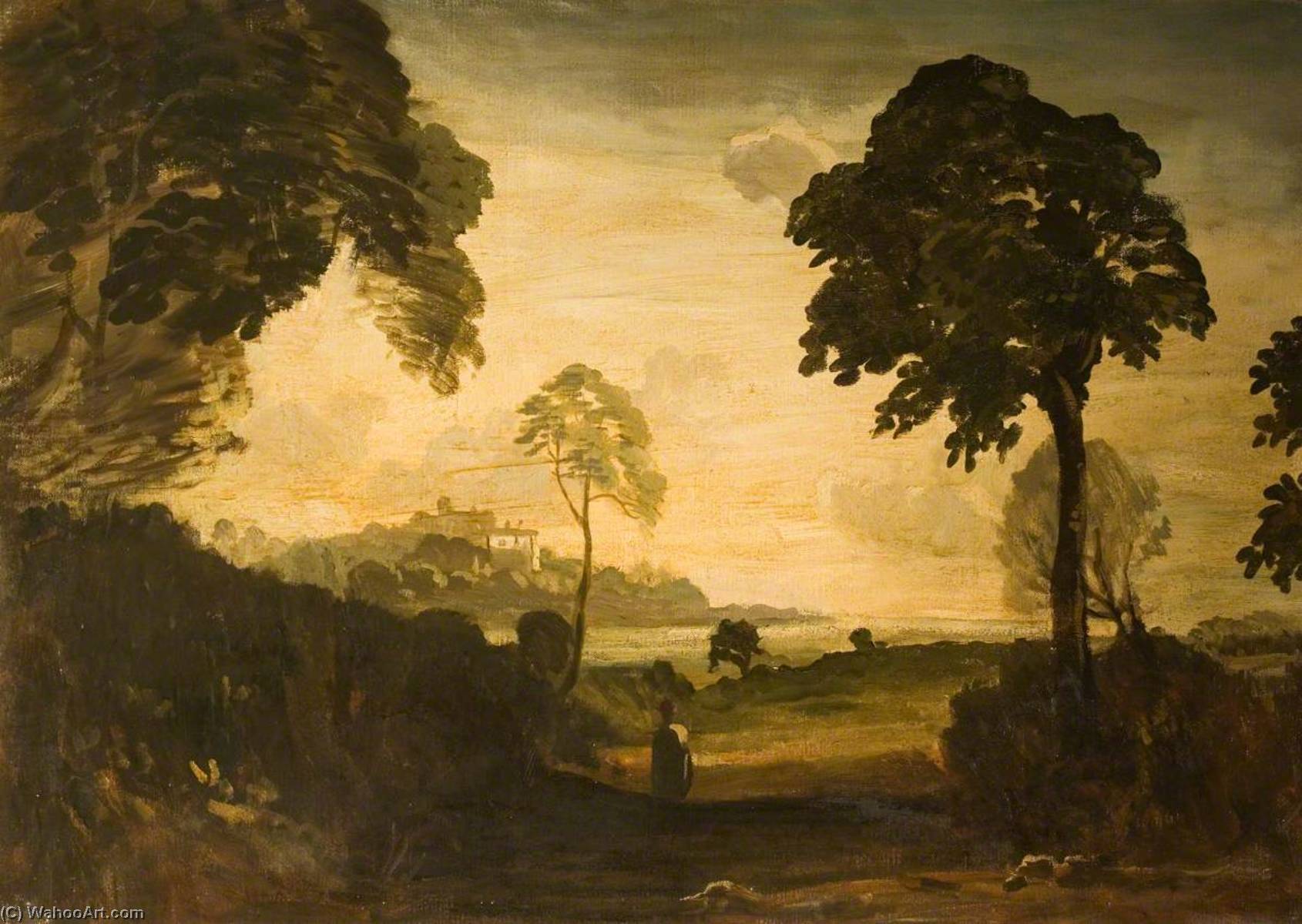 Wikioo.org - The Encyclopedia of Fine Arts - Painting, Artwork by Philip Hugh Padwick - Landscape with Trees