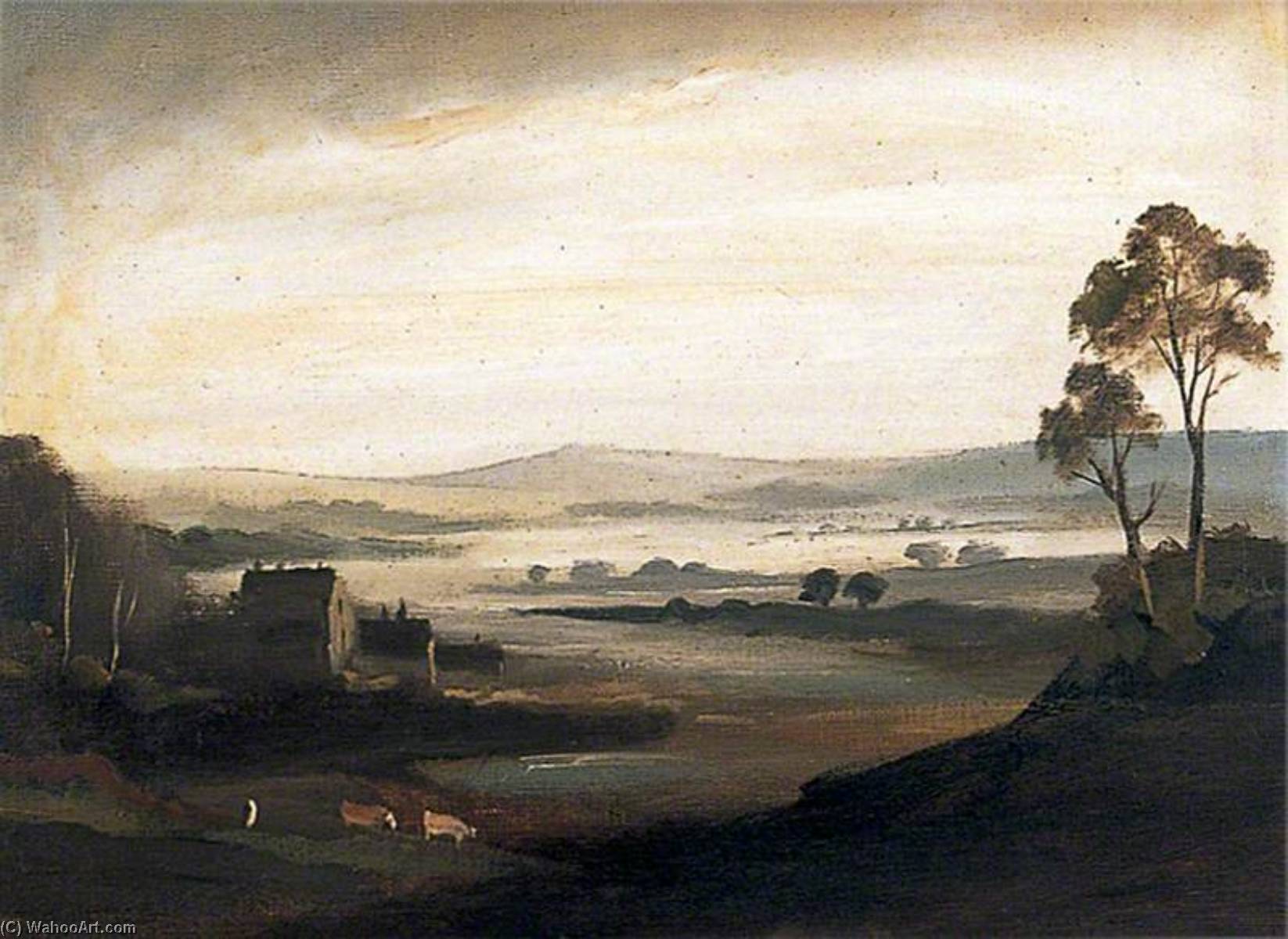 Wikioo.org - The Encyclopedia of Fine Arts - Painting, Artwork by Philip Hugh Padwick - Sussex Landscape