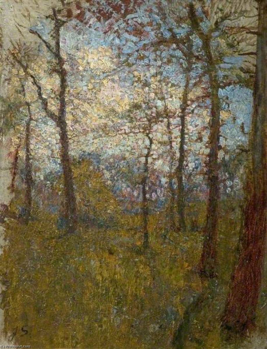 Wikioo.org - The Encyclopedia of Fine Arts - Painting, Artwork by Joseph Syddall - Edge of the Copse