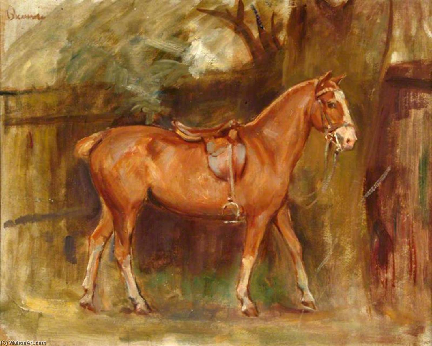 Wikioo.org - The Encyclopedia of Fine Arts - Painting, Artwork by Percy Harland Fisher - The Chestnut Hunter