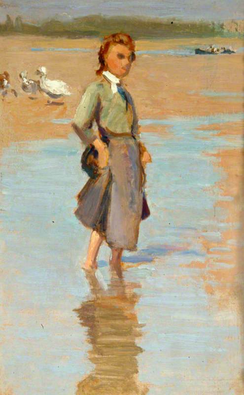 Wikioo.org - The Encyclopedia of Fine Arts - Painting, Artwork by Percy Harland Fisher - Paddling