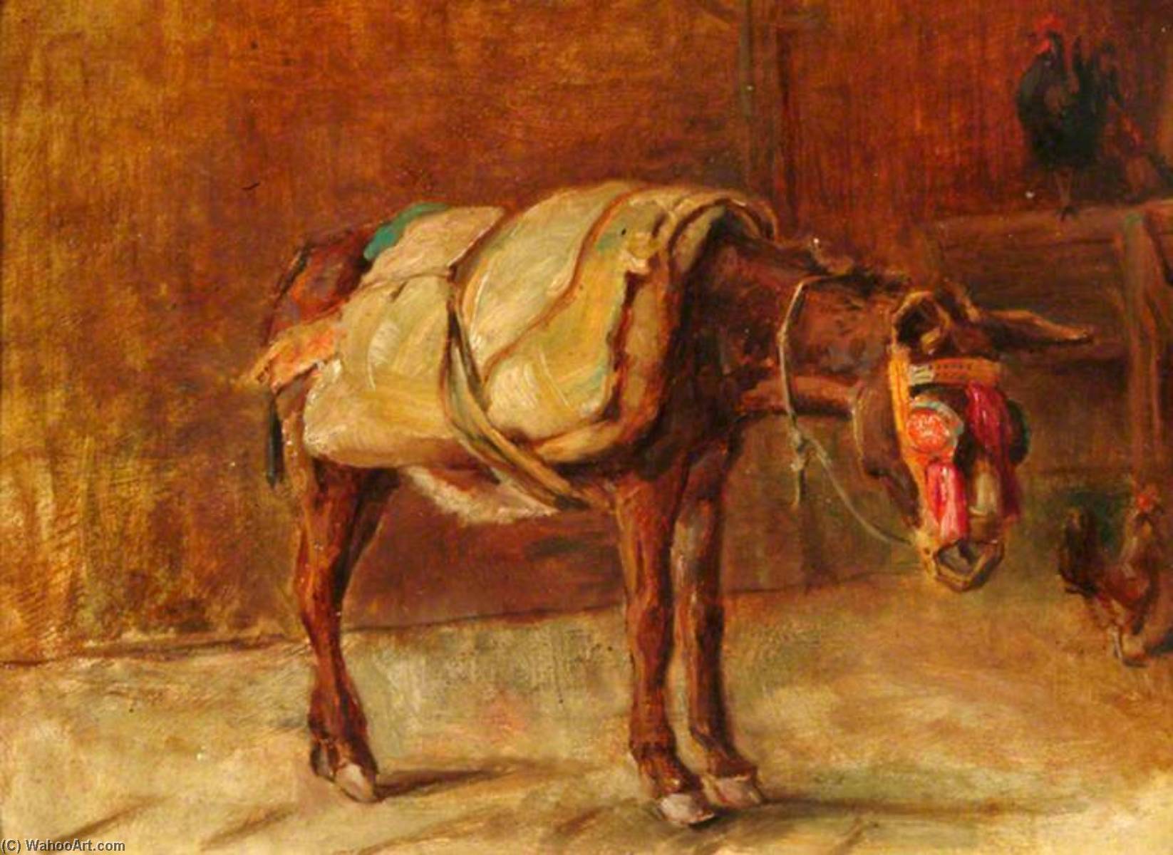 Wikioo.org - The Encyclopedia of Fine Arts - Painting, Artwork by Percy Harland Fisher - The Italian Donkey