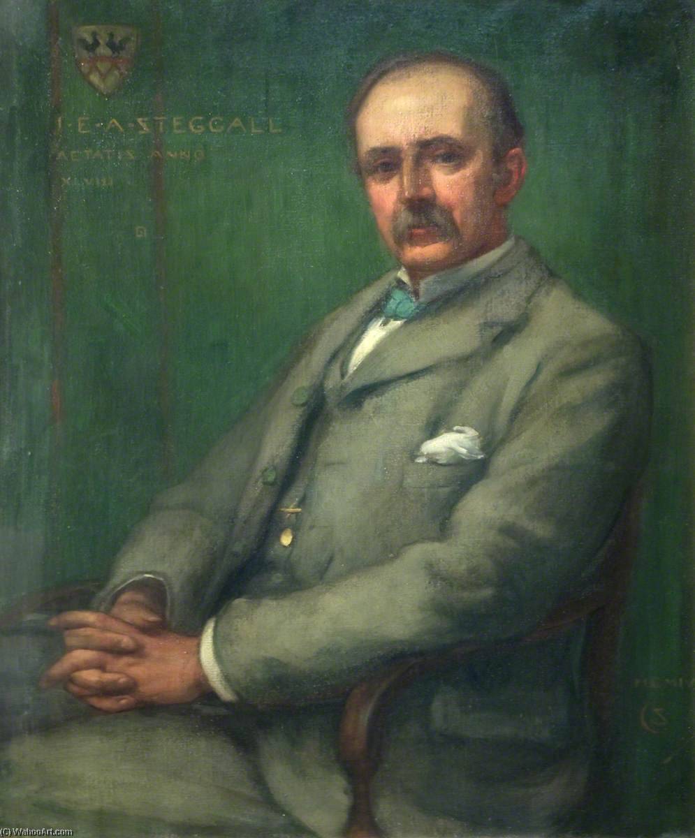 Wikioo.org - The Encyclopedia of Fine Arts - Painting, Artwork by Stewart Carmichael - Professor John Edward Aloysius Steggall (1855–1936)
