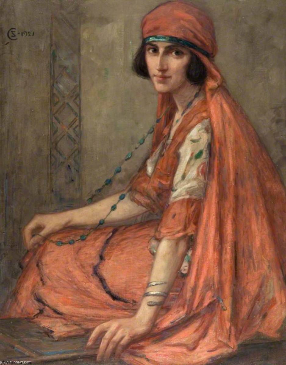 Wikioo.org - The Encyclopedia of Fine Arts - Painting, Artwork by Stewart Carmichael - Melita Resting