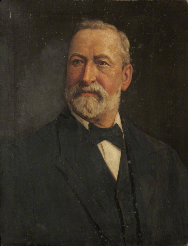 Wikioo.org - The Encyclopedia of Fine Arts - Painting, Artwork by Harry Herman Salomon - Portrait of a Man with an Imperial Beard