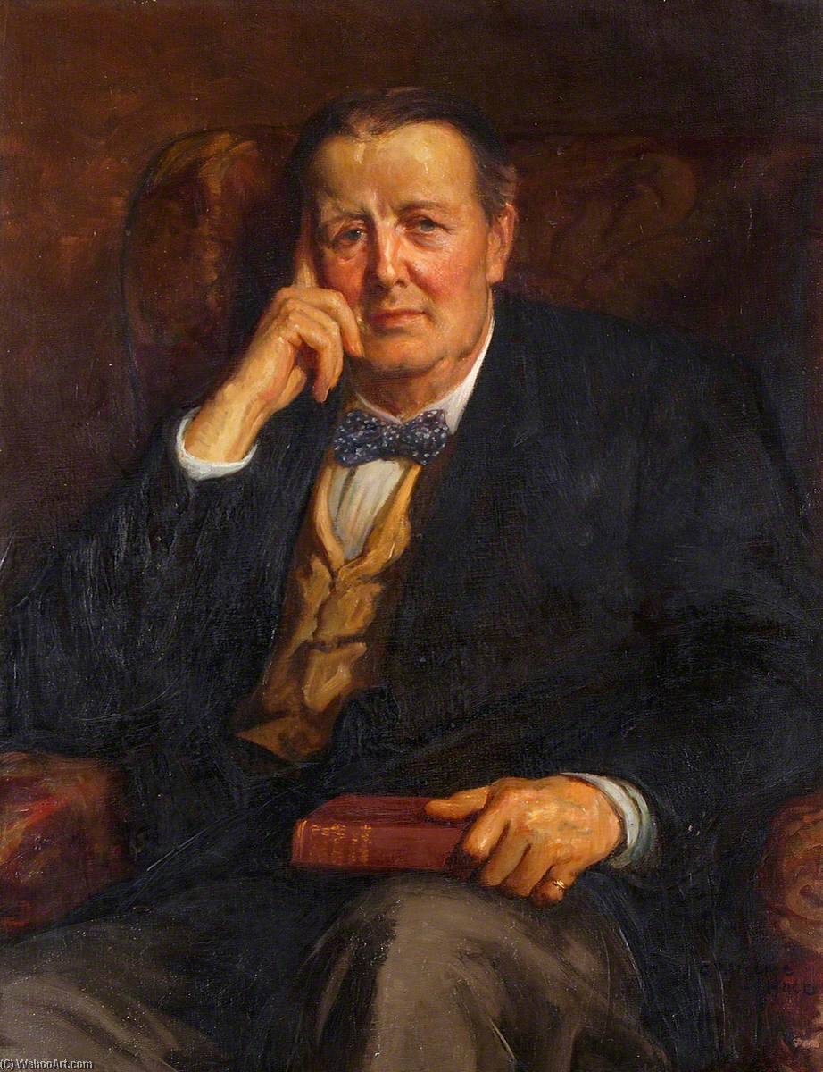 Wikioo.org - The Encyclopedia of Fine Arts - Painting, Artwork by George Percy Jacomb Hood - Sir Edwin Ray Lankester, President of Ipswich Museum (c.1900–1929)