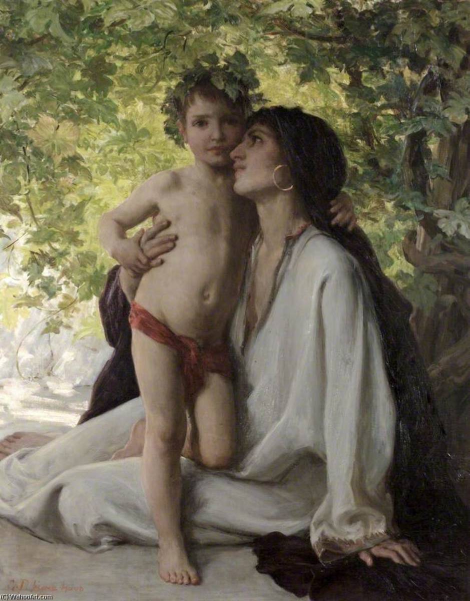 Wikioo.org - The Encyclopedia of Fine Arts - Painting, Artwork by George Percy Jacomb Hood - Mother and Child