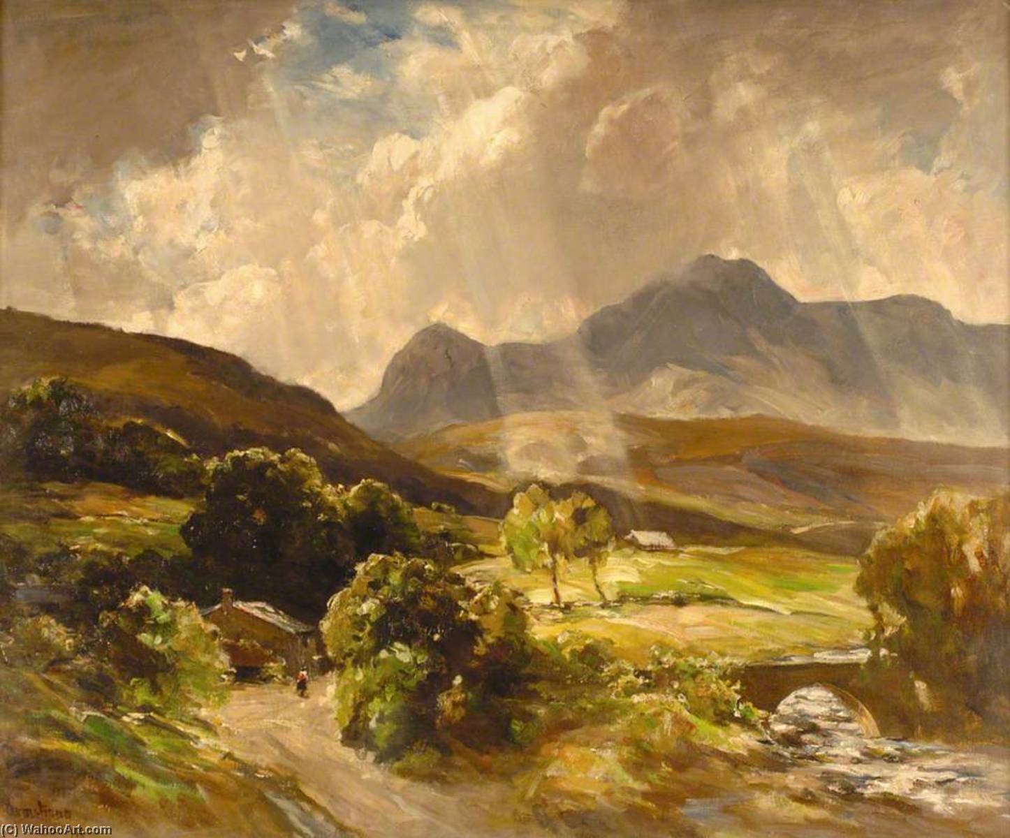 Wikioo.org - The Encyclopedia of Fine Arts - Painting, Artwork by Francis Abel William Taylor Armstrong - Cader Idris, Snowdonia