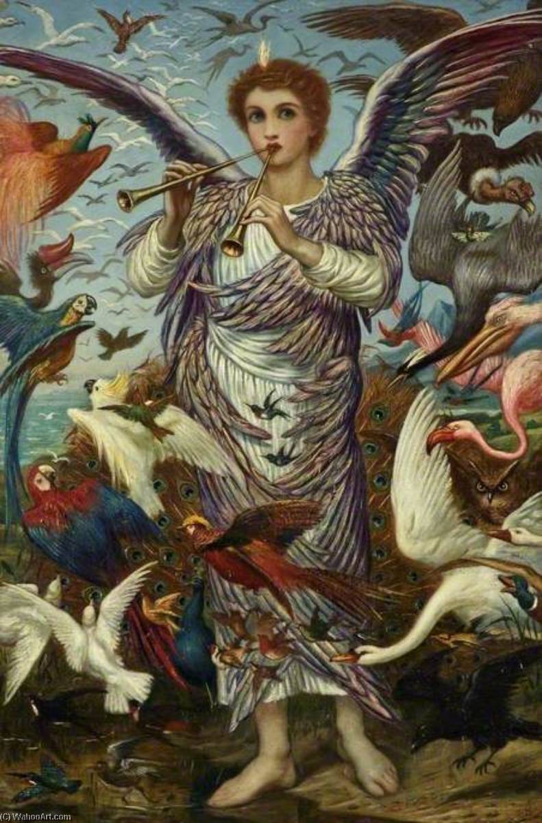 Wikioo.org - The Encyclopedia of Fine Arts - Painting, Artwork by Edward Arthur Fellowes Prynne - 'O all ye fowls of the air bless ye the Lord'