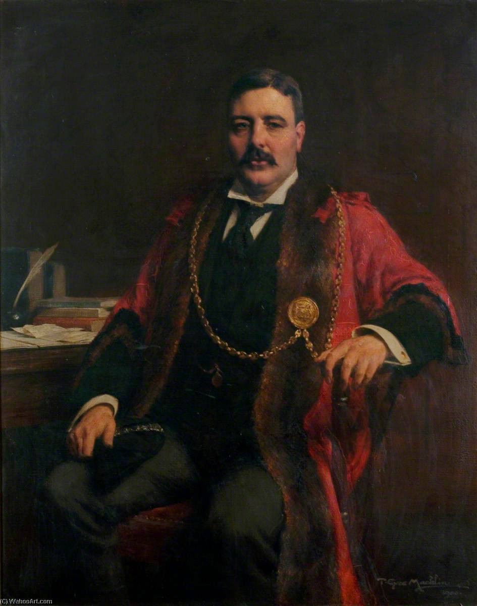 Wikioo.org - The Encyclopedia of Fine Arts - Painting, Artwork by Thomas Eyre Macklin - Alderman Thomas Dunn Marshall, Mayor (1898–1899)
