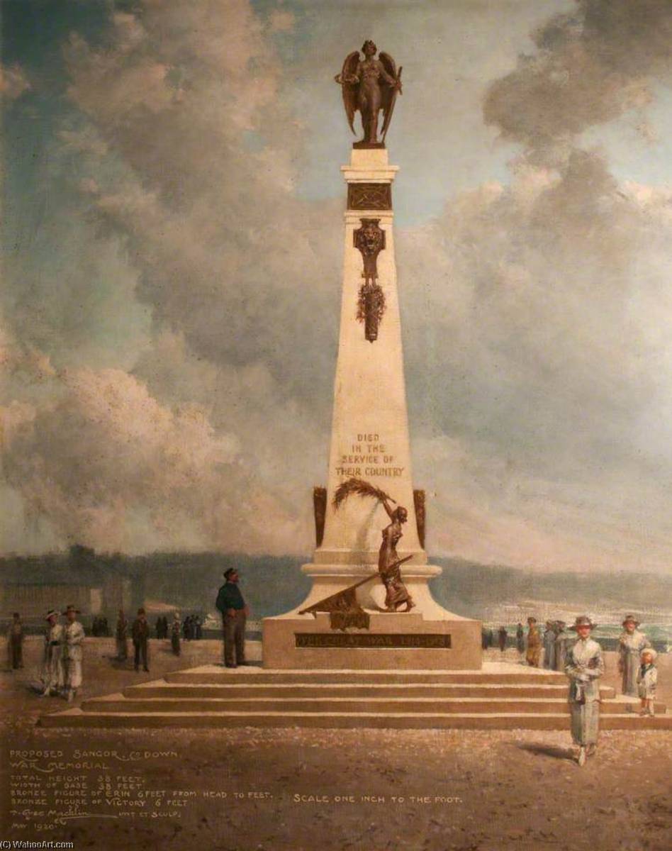 Wikioo.org - The Encyclopedia of Fine Arts - Painting, Artwork by Thomas Eyre Macklin - Proposed War Memorial