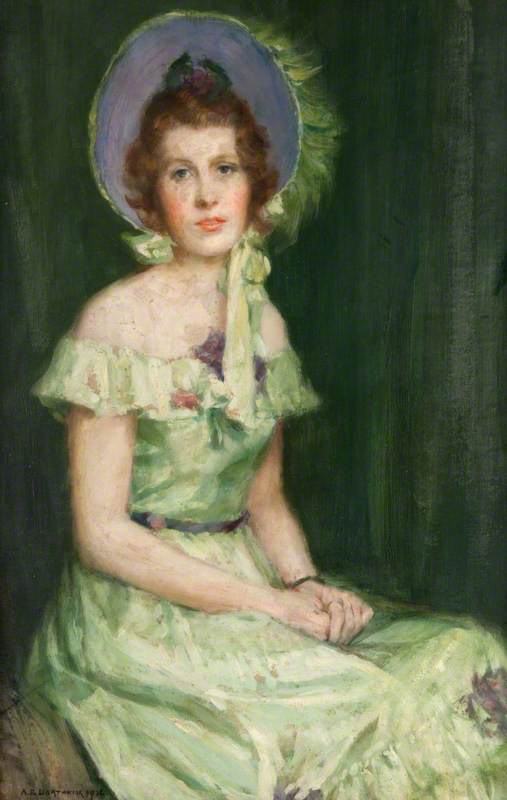 Wikioo.org - The Encyclopedia of Fine Arts - Painting, Artwork by Alfred Edward Borthwick - Fancy Dress
