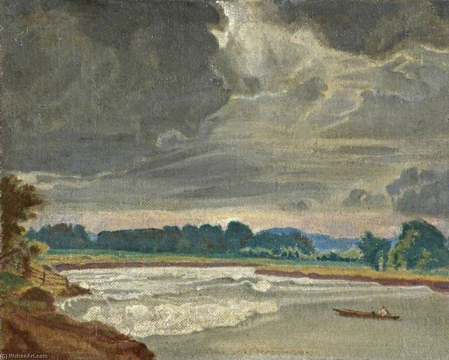 Wikioo.org - The Encyclopedia of Fine Arts - Painting, Artwork by Charles March Gere - The Severn Bore