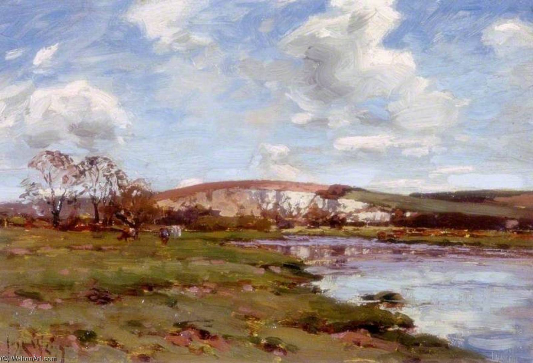 Wikioo.org - The Encyclopedia of Fine Arts - Painting, Artwork by José Weiss - A Bright Day on the Arun