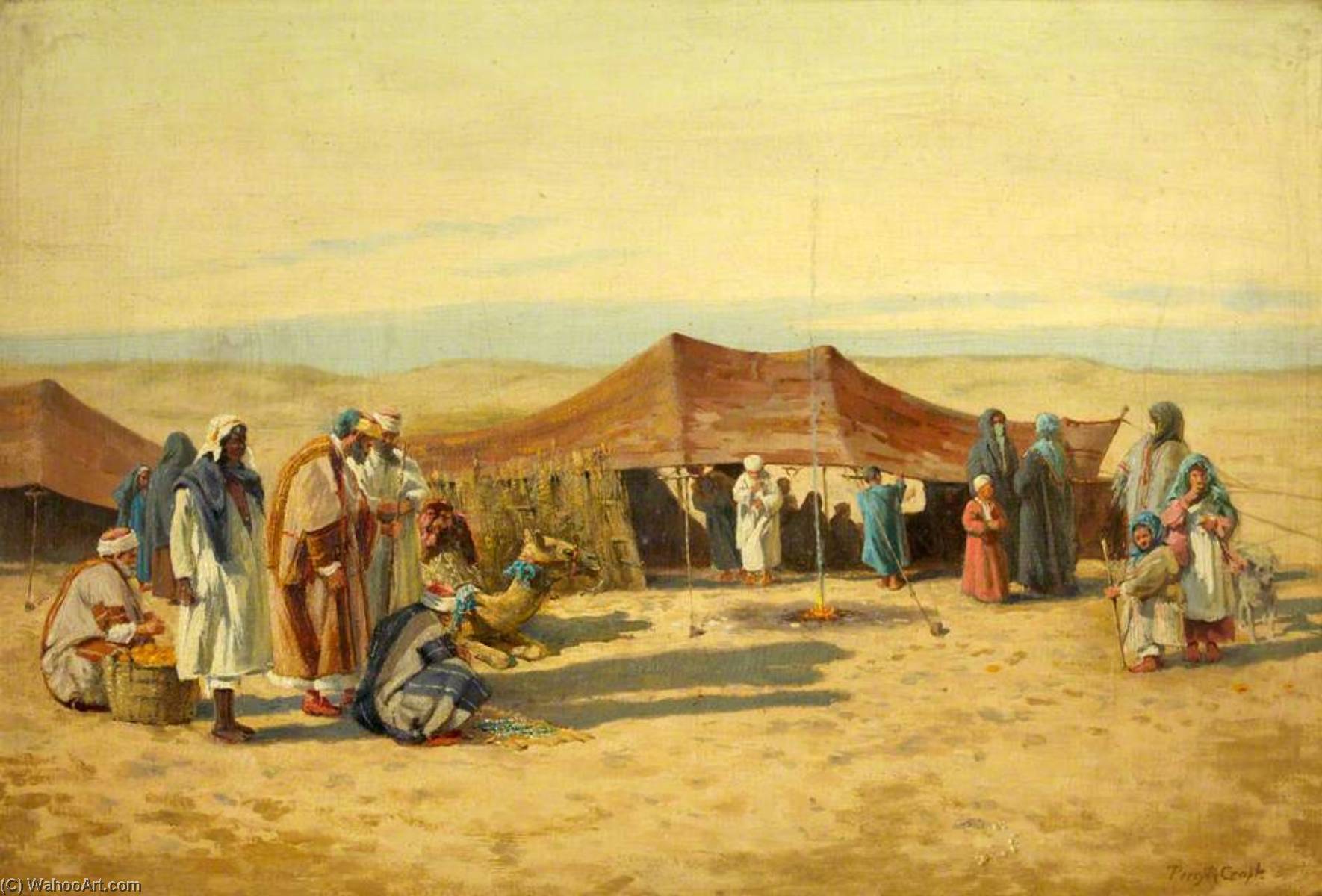 Wikioo.org - The Encyclopedia of Fine Arts - Painting, Artwork by Percy Robert Craft - The Sheik's Reception