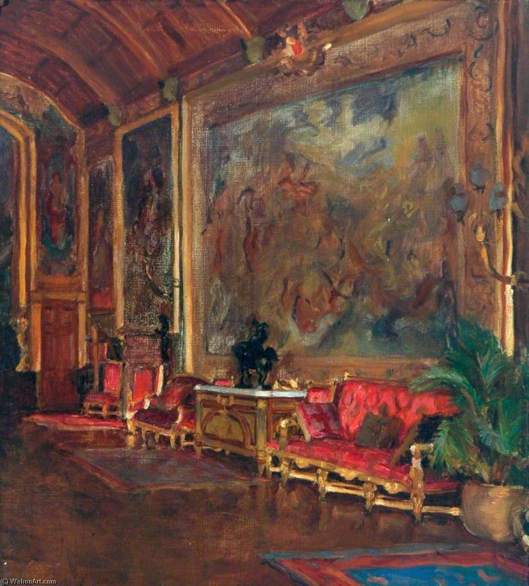 Wikioo.org - The Encyclopedia of Fine Arts - Painting, Artwork by Marie Louise Roosevelt Pierrepont - Ballroom, Cliffe Castle